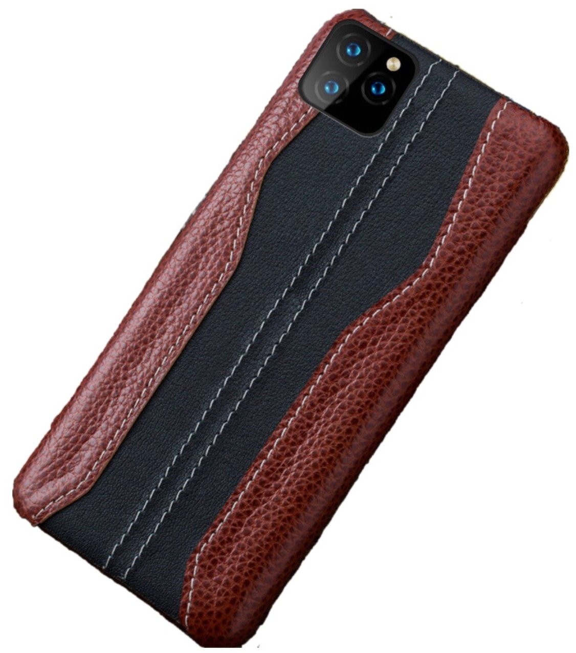 Чехол-накладка MyPads Premium для iPhone 11 Pro (Айфон 11 Про) из натуральной импортной кожи роскошная эксклюзивная панель с фактурной рельефной .