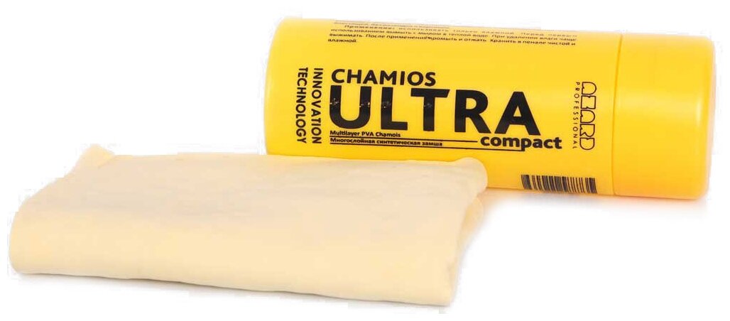 Салфетка из синтетической замши Ultra Chamois Compact в тубе