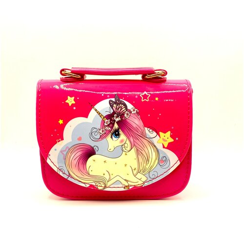 фото Сумка кросс-боди для девочек / детская сумка через плечо единорог / детский клач/ сумка на плечо магазин 1