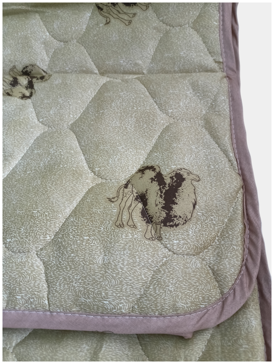 Одеяло из верблюжьей шерсти лето, осень, весна стеганое 100 гр.м2 - фотография № 13