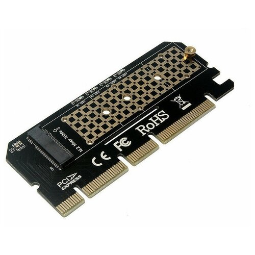 ORIENT C299E, Переходник PCI-E 16x->M.2 M-key NVMe SSD, тип 2230/2242/2260/2280 (30899)