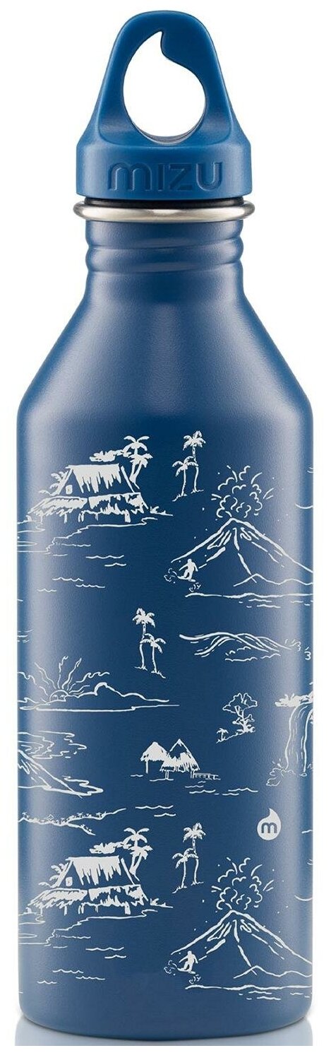 Фляга Mizu 2022 M8 Hawaiian Print Ocean Blue