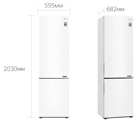 Холодильник LG , двухкамерный, графит - фото №4