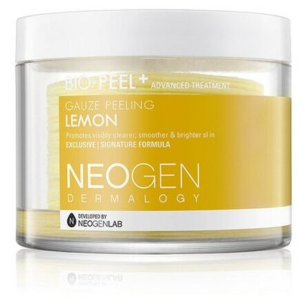 Пилинг-пэды с лимоном для сияния кожи | NEOGEN DERMALOGY BIO-PEEL GAUZE PEELING LEMON 200ML/30ШТ