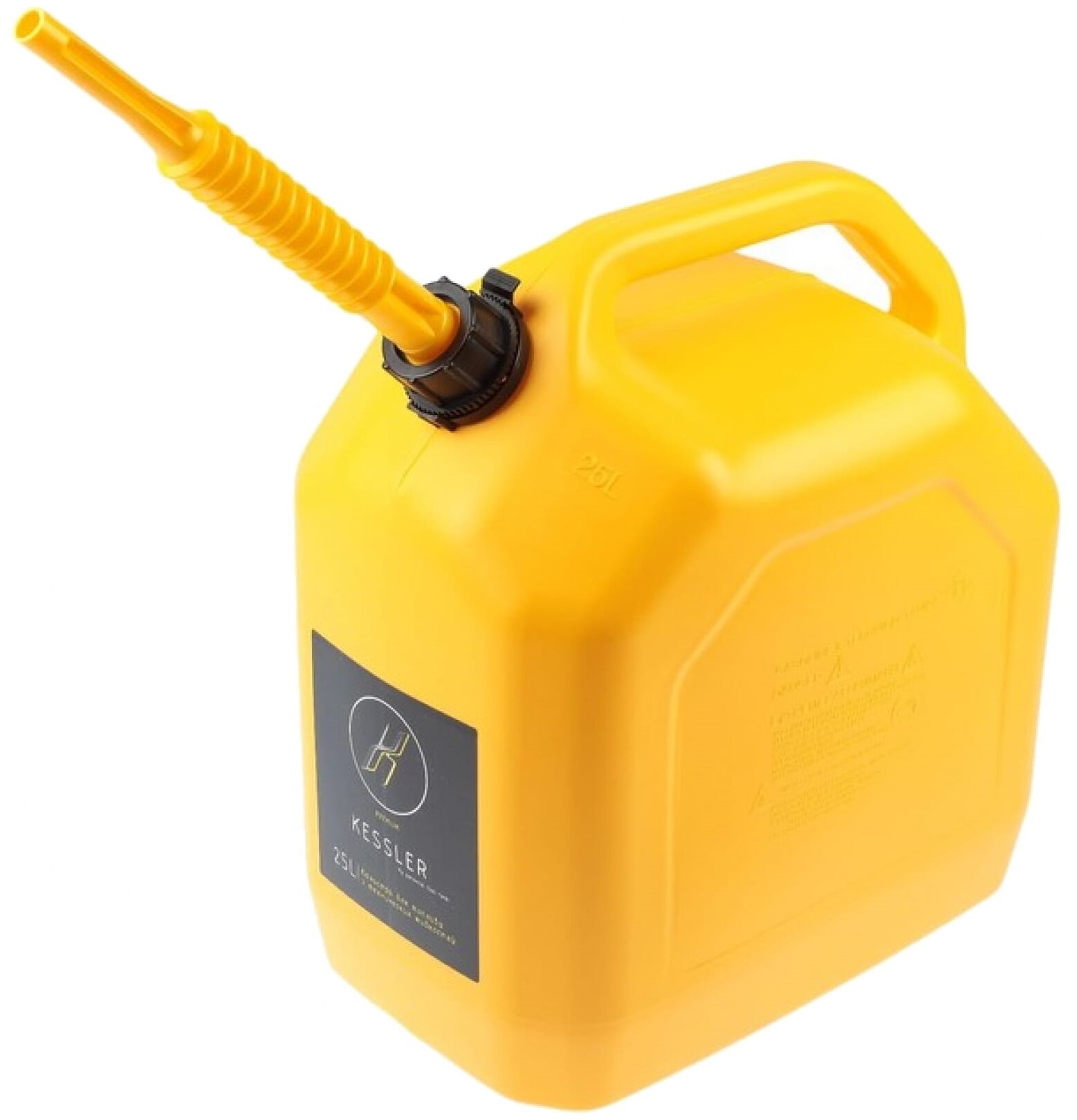 Канистра для топлива 25 литров желтая - фотография № 3