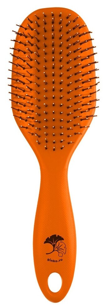 I LOVE MY HAIR Щетка для бережного распутывания волос Spider Soft 1502L Оранжевая матовая, 23 см