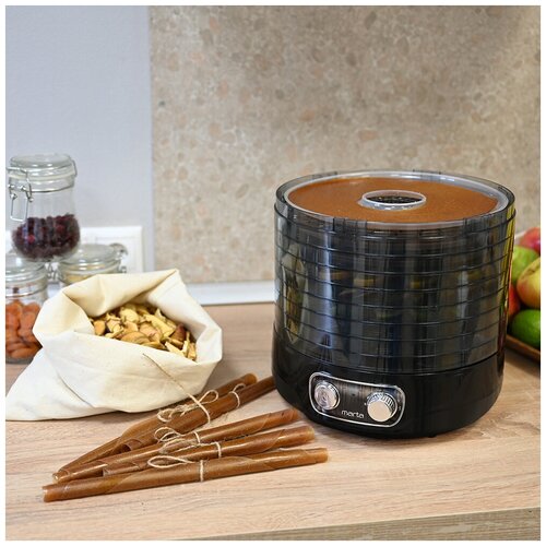 Сушилка MARTA MFD-2083PS черный жемчуг 11 поддонов 83 пастила дфруктововощей 399600₽