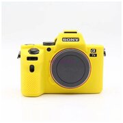 Защитный чехол MyPads для фотоаппарата Sony Alpha A7/ ILCE-7M2/ 7R/ 7RM2/ 7S из качественного силикона желтый