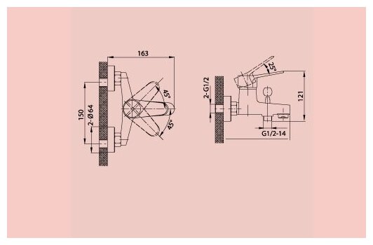 Смеситель для ванны Edelform Vito VT1810 - фотография № 2