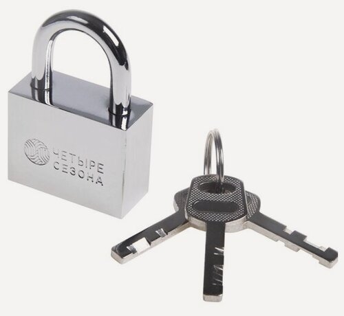 Изображение товара Замок навесной Четыре Сезона серия "Сталь" 40 мм