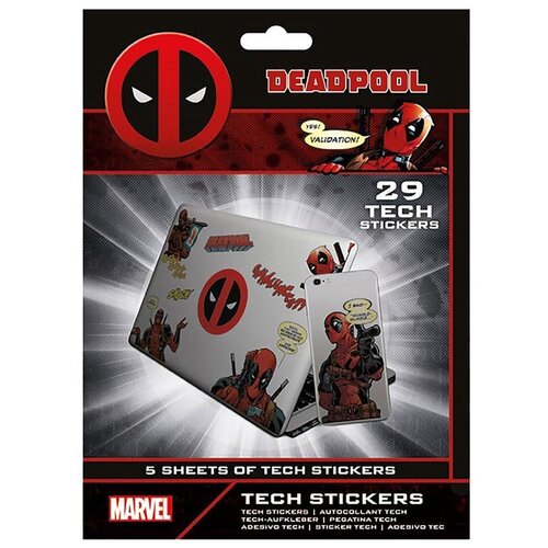 Наклейки Deadpool (Merc With A Mouth) Tech Sticker Pack 29шт TS7408