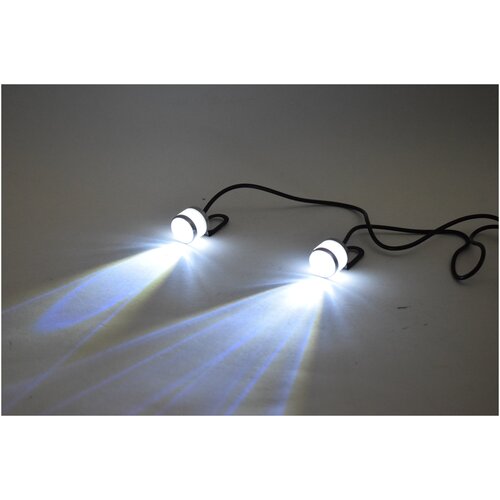 Стробоскопы для мотоциклов к-т 2 шт,диаметр 20 мм,белый свет