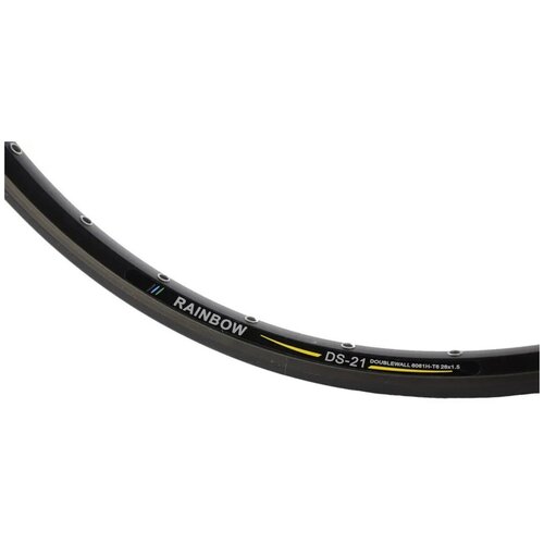 фото Обод rainbow ds-21, 26" (559х21с), двойной, под дисковый тормоз, 36 отверстий, черный