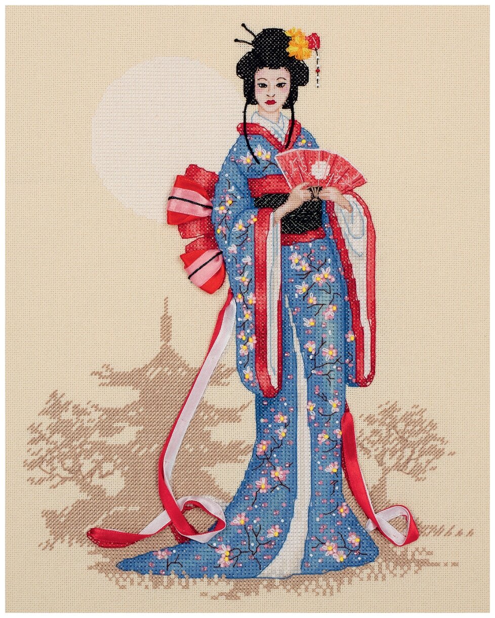 Набор для вышивания "PANNA" "Золотая серия" NM-7264 "Женщины мира. Япония"