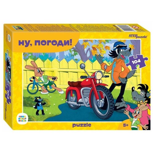 Пазлы 104 Ну, погоди! (С-м)В наборе1шт. степ пазл пазл ну погоди 60 элементов