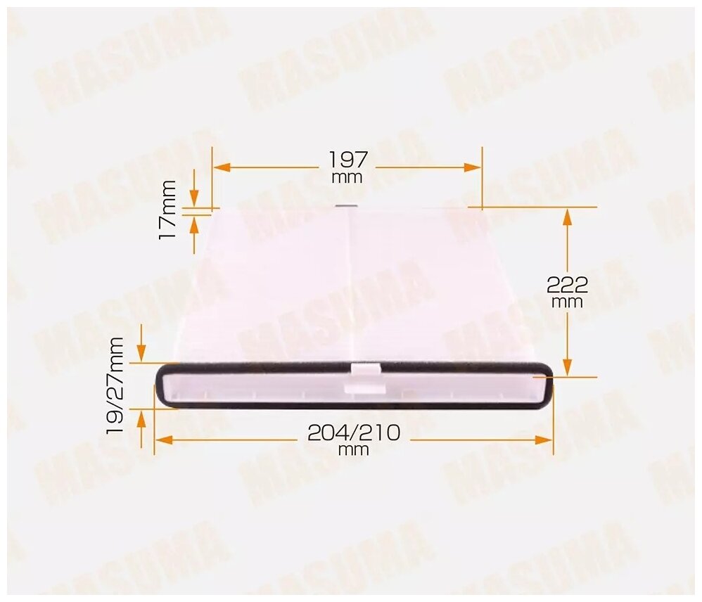 Салонный фильтр MASUMA MC-2048