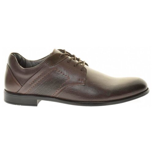 фото Туфли shoiberg мужские демисезонные, размер 43, цвет коричневый, артикул 760-07-02-02