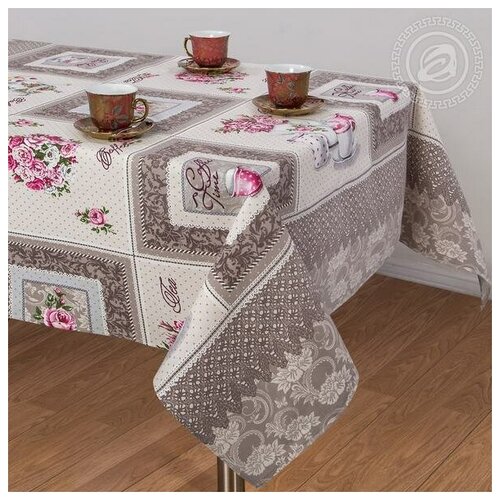 Скатерть на стол150x260тканеваярогожкахлопокартпостельПрованс 1070₽