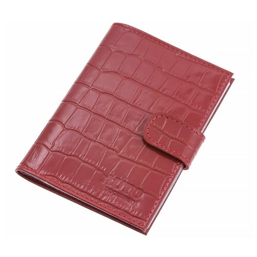 фото Кошелек бумажник водителя из натуральной кожи женский красный cro-o-179-115 нет бренда