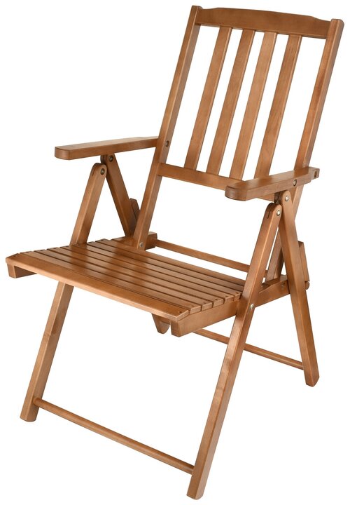 Кресло KETT-UP LOFT Landhaus, KU100.8, деревянное, массив березы, цвет орех