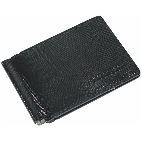 фото Зажим для купюр premier+urb из натуральной кожи, бумагодержатель, компактный кошелек, зажим для денег черный cro-m-52-100