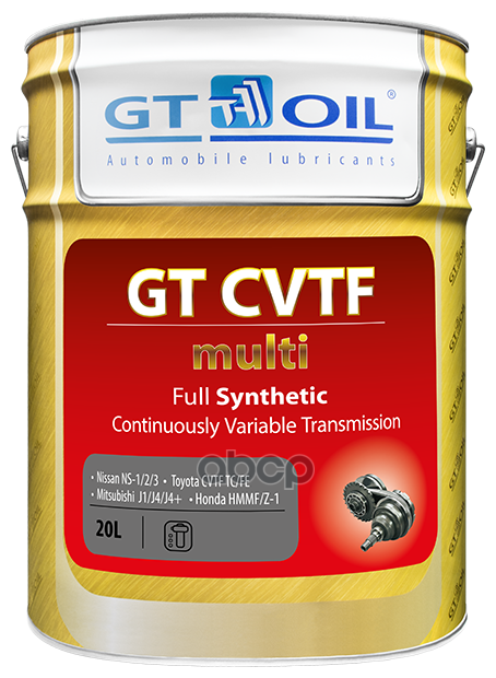 Масло Трансмиссионное Gt Cvtf Multi, 20 Л Gt Oil^8809059408674 GT OIL арт. 8809059408674