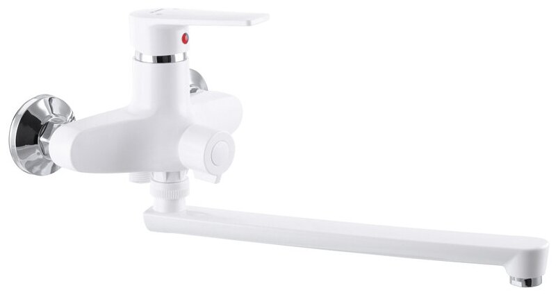 Смеситель для ванны PLAMIX Oscar-006 EURO WHITE (без шланга и лейки)