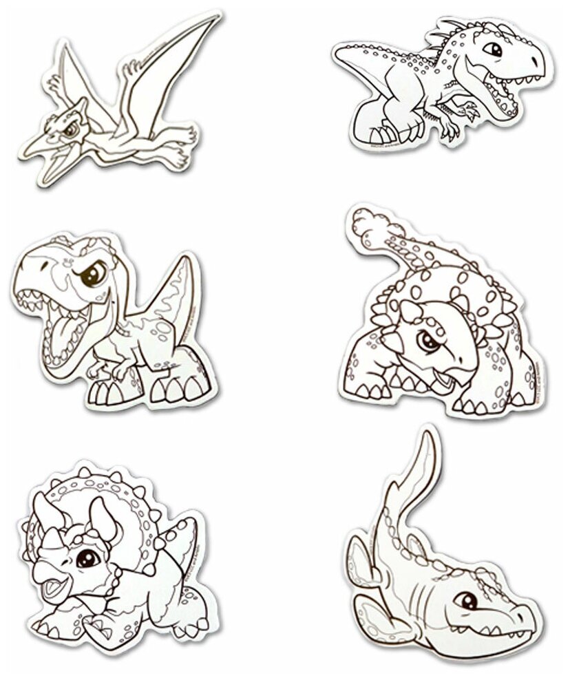 Магниты-раскраски Jurassic World - фото №6