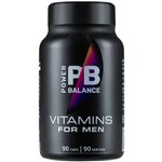 Витаминно-минеральный комплекс для мужчин / Vitamins for men / Power Balance / 90 капсул - изображение