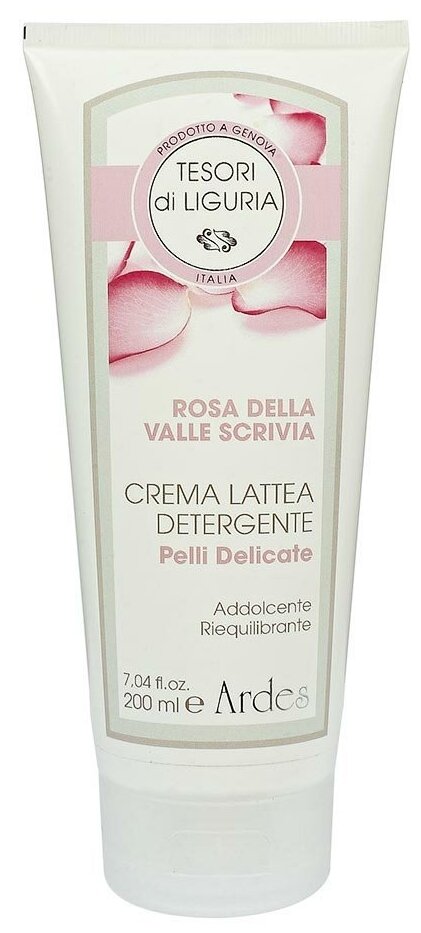 Ardes Очищающее крем-молочко для чувствительной кожи. Crema lattea detergente pelli Delicate. 200 мл. Италия