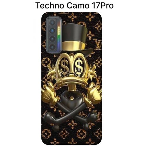 Чехол-накладка с принтом для Тecno Самоn 17 Pro