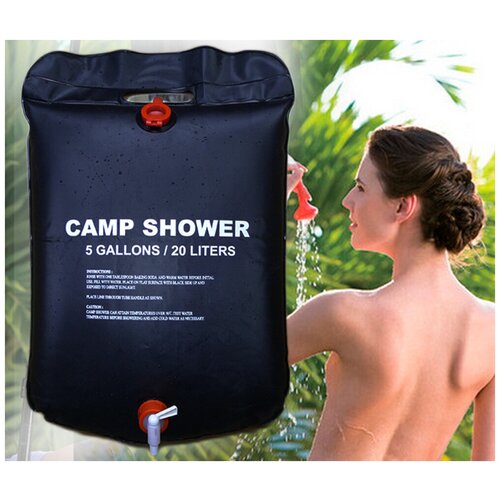 походный душ 20л с лейкой at6628 серый Душ походный, туристический Camp Shower 20л