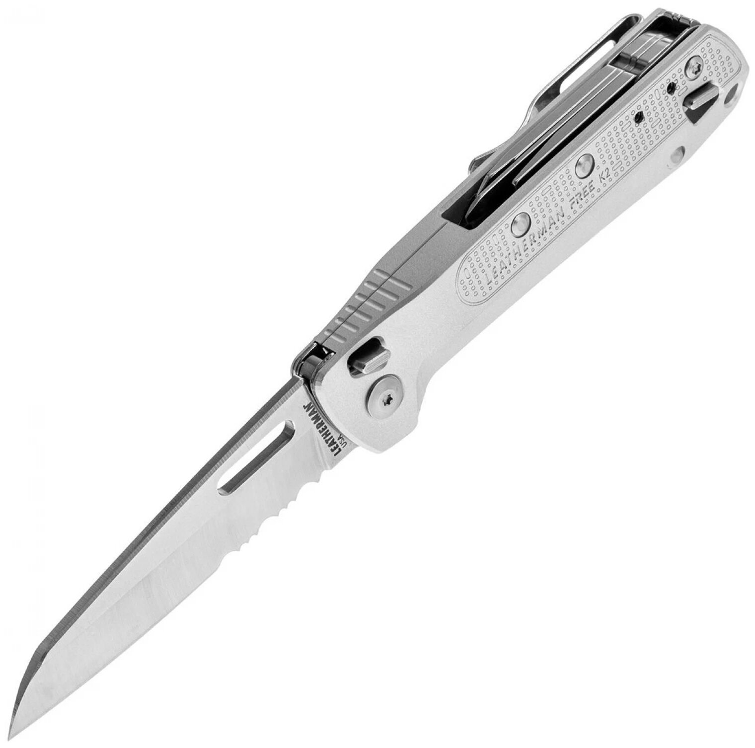 Мультитул LEATHERMAN Free K2X, 8 функций, серебристый [832654] - фото №3