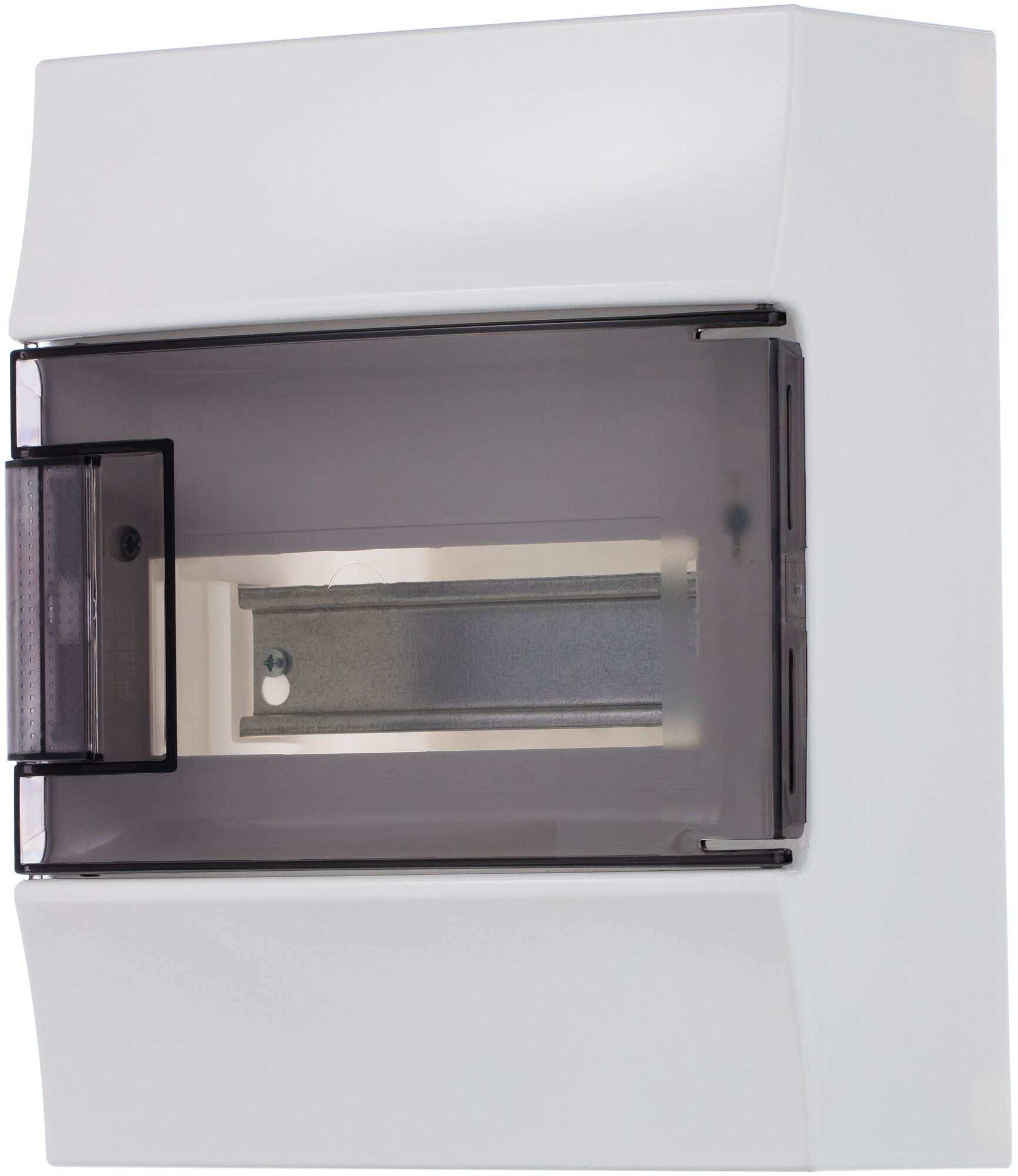 Бокс Mistral41 навесной 8 модулей прозрачная дверь IP41 с клеммником АВВ 1SPE007717F9991 - фотография № 1