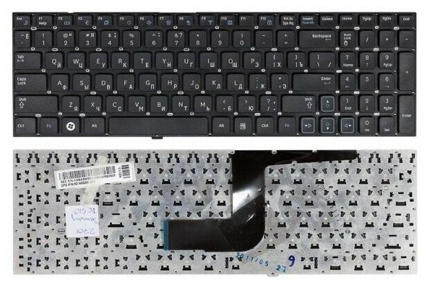 Клавиатура для ноутбука Samsumg CNBA5902927CBYNF черная без рамки 1100₽