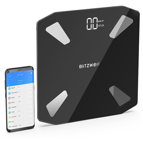 Умные весы BlitzWolf BW-SC3 Smart Scale WIFI Black