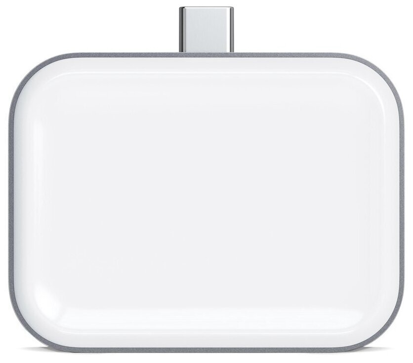 Беспроводное зарядное устройство Satechi USB-C Wireless Charging Dock для AirPods , Space Grey [ST-TCWCDM]