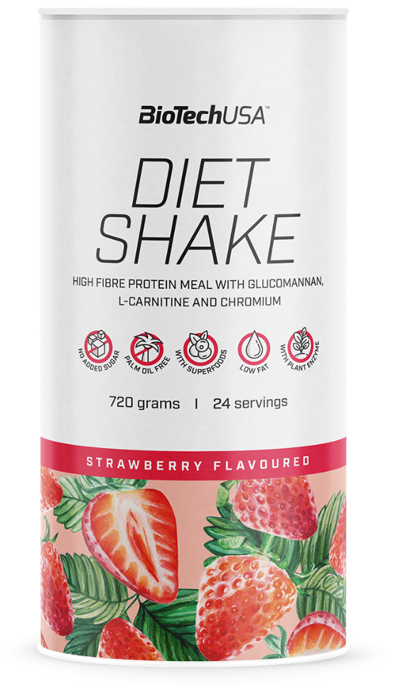 BioTechUSA Diet Shake 720 гр., клубника