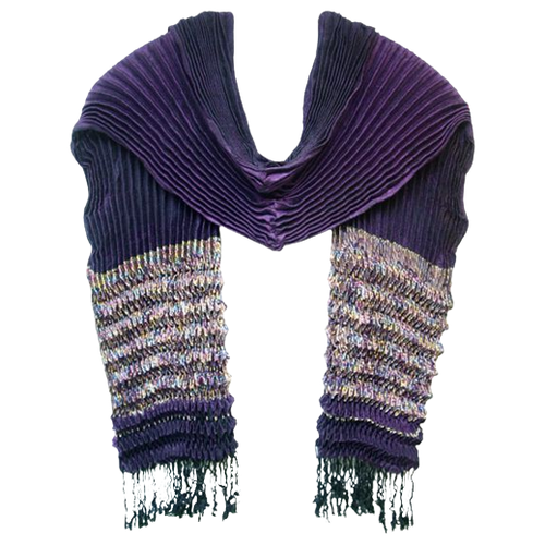 Шарф Crystel Eden,170х30 см, фиолетовый шарф crystel eden 170х30 см серый черный