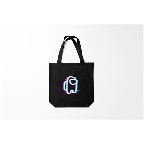 фото Сумка-шоппер / 40х40 см / геймерам / among us glitch burnettie