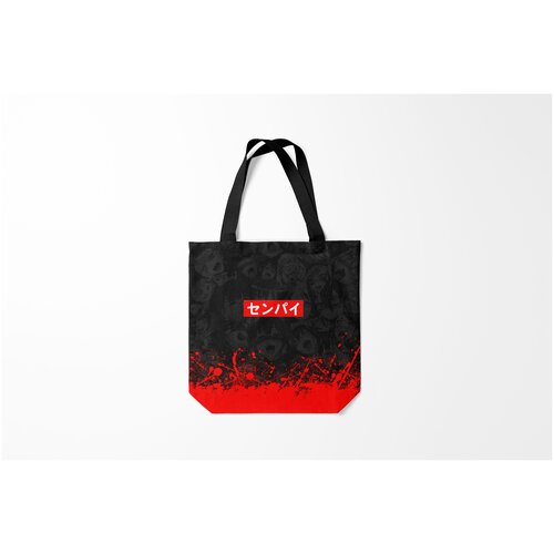 фото Сумка-шоппер / 40х40 см / аниме / senpai сенпай burnettie
