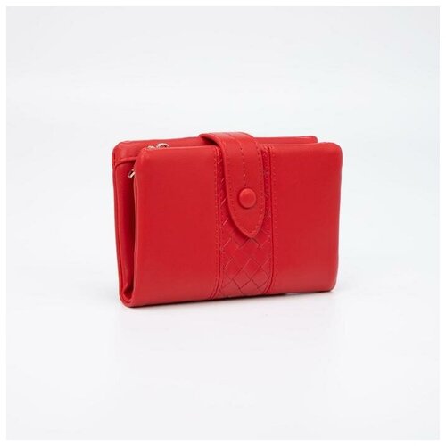 фото Кошелёк на кнопке, цвет красный бренд ко