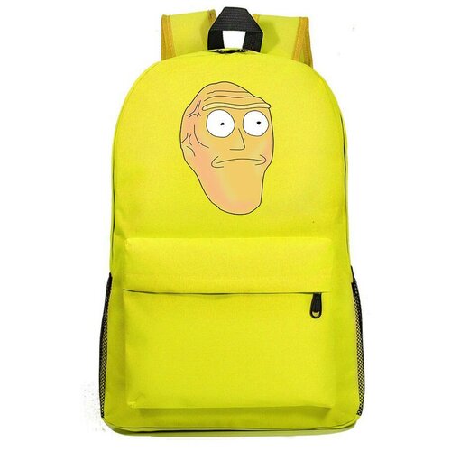 Рюкзак Большая голова (Rick and Morty) желтый №9 рюкзак рик и морти желтый 3