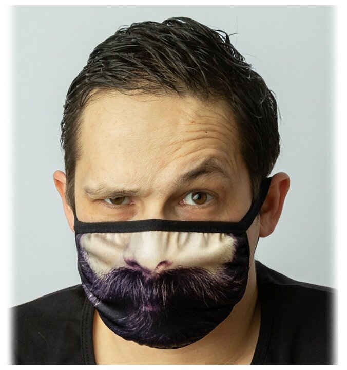 Подарки Многоразовая маска для лица "Борода"