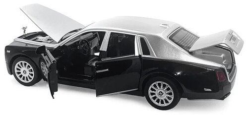 Металлическая машинка Wanbao 1:32 «Rolls-Royce Phantom» 8888D инерционная, свет, звук (Цвет: Серебро)