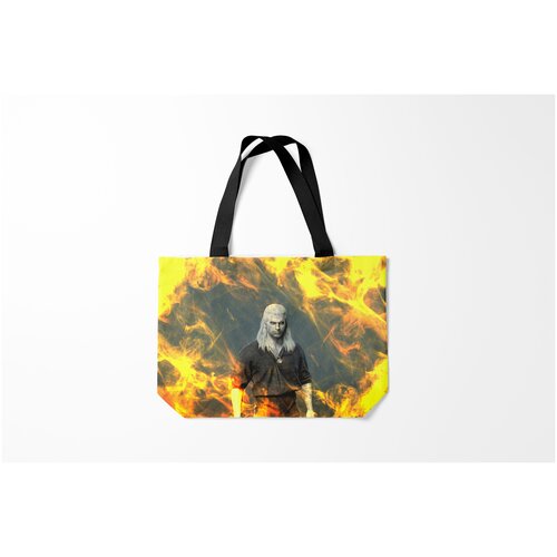 фото Сумка-шоппер / 46х35 см / геймерам / the witcher геральт ведьмак burnettie