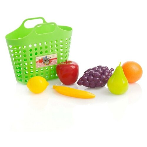 Игровой набор «Фруктовая корзинка» 7 предметов, цвета микс игровой набор фруктовая корзинка 7 предметов