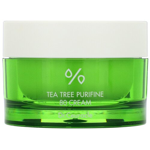 крем для лица с экстрактом чайного дерева tea tree purifine 80 cream 50мл Dr.Ceuracle Tea Tree Purifine 80 Cream крем для лица с экстрактом чайного дерева, 50 мл