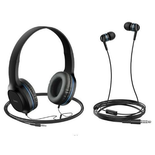 Наушники-гарнитура HOCO W24 Enlighten синий 100300₽