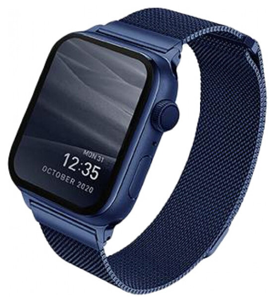 Ремешок Uniq Dante Strap Mesh Steel для Apple Watch 38/40/41 мм (40MM-DANBLU), синий